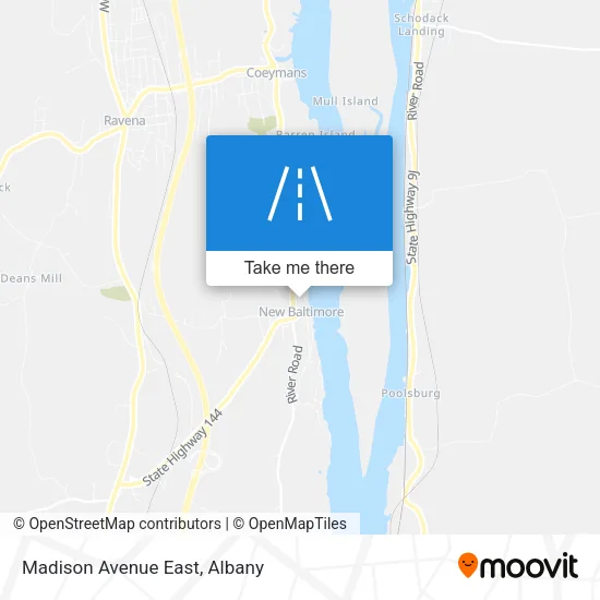 Madison Avenue East map
