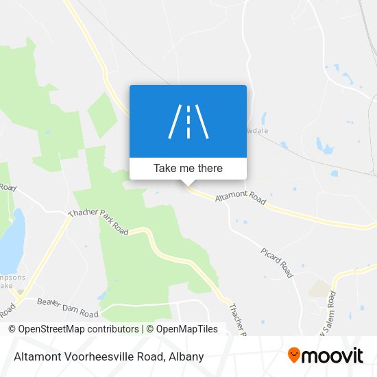 Mapa de Altamont Voorheesville Road