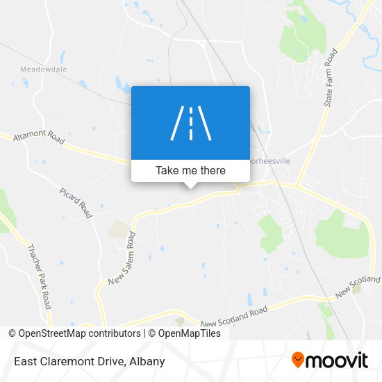 Mapa de East Claremont Drive