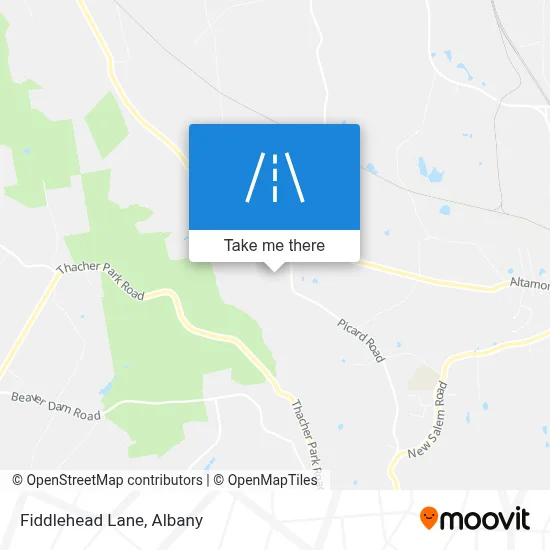 Fiddlehead Lane map