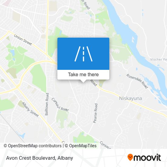 Mapa de Avon Crest Boulevard
