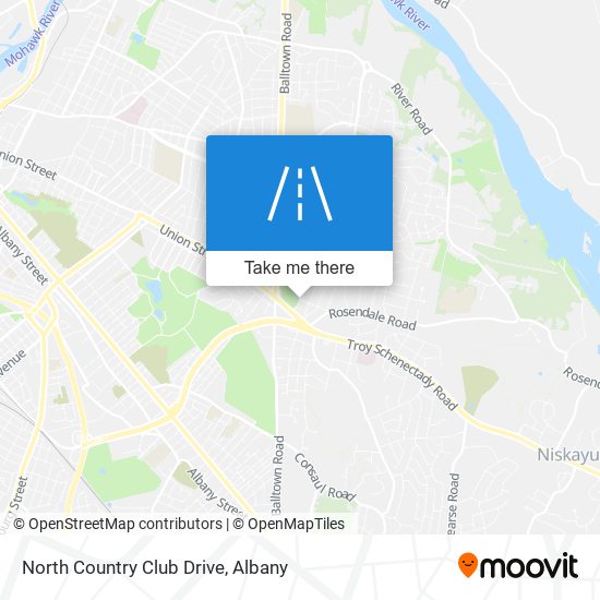 North Country Club Drive map