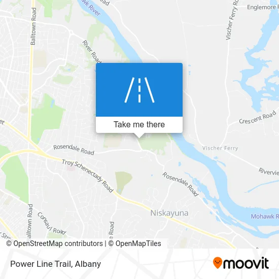 Power Line Trail map