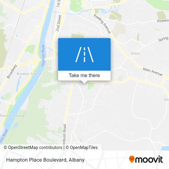Hampton Place Boulevard map