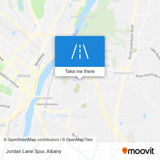 Mapa de Jordan Lane Spur