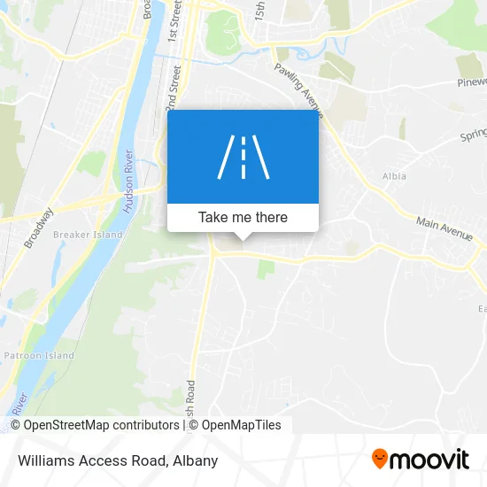 Williams Access Road map