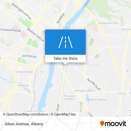 Mapa de Aiken Avenue
