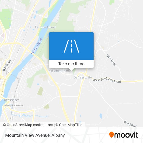 Mountain View Avenue map