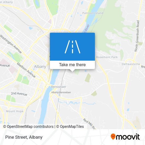 Mapa de Pine Street