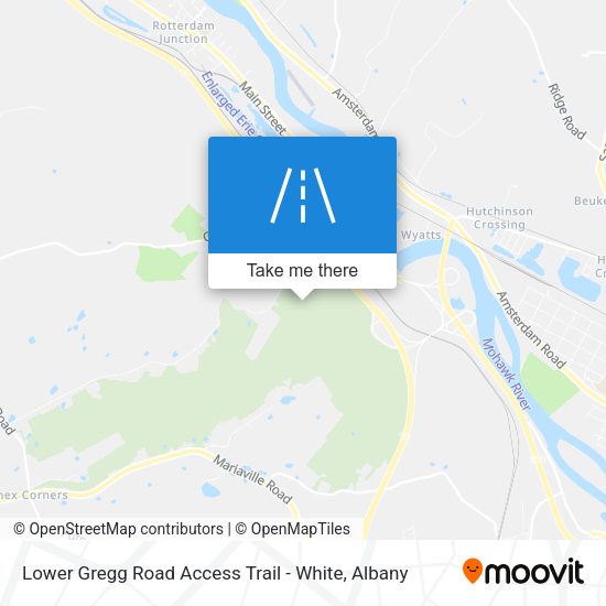 Mapa de Lower Gregg Road Access Trail - White