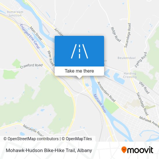 Mapa de Mohawk-Hudson Bike-Hike Trail