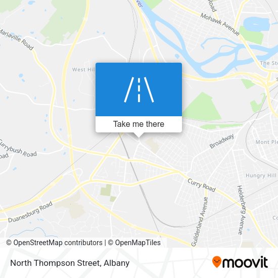 North Thompson Street map