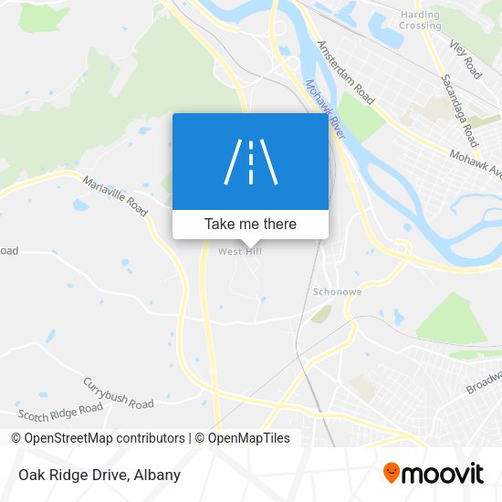 Mapa de Oak Ridge Drive