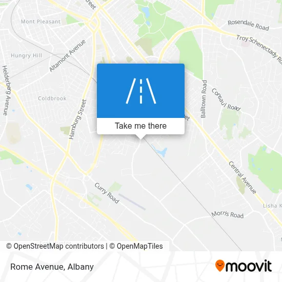 Rome Avenue map