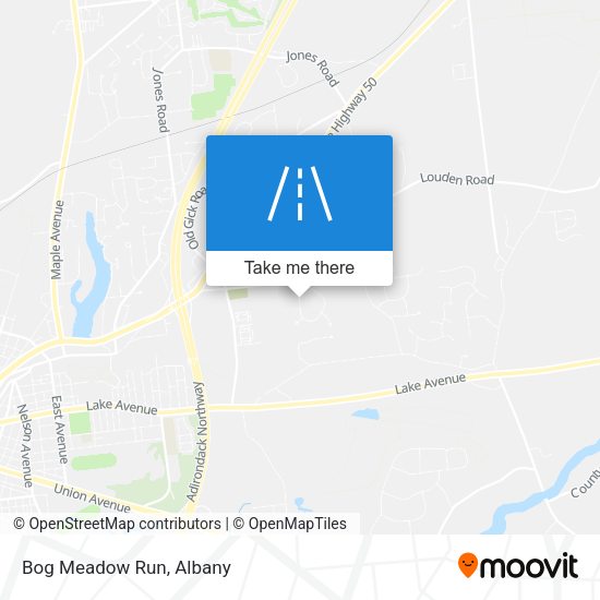 Mapa de Bog Meadow Run