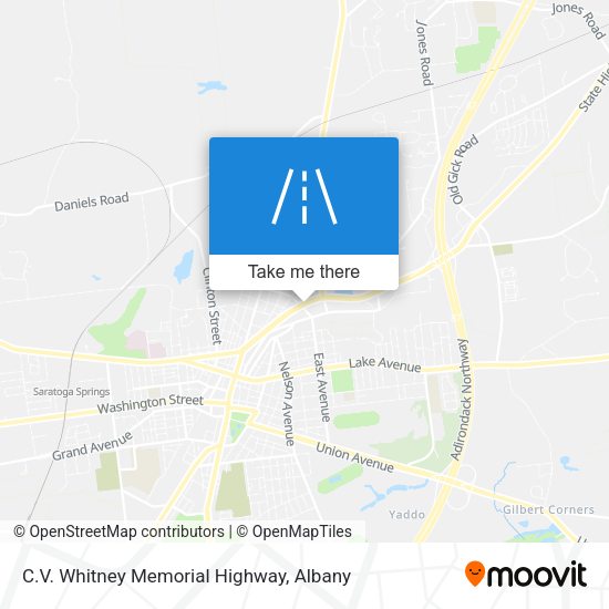 C.V. Whitney Memorial Highway map