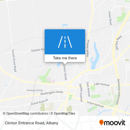 Clinton Entrance Road map