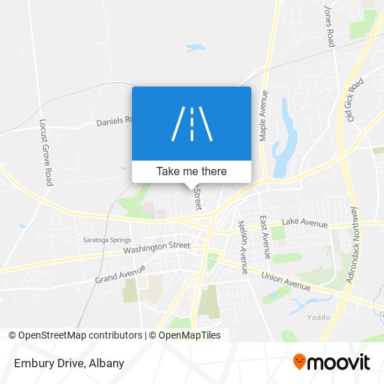 Embury Drive map