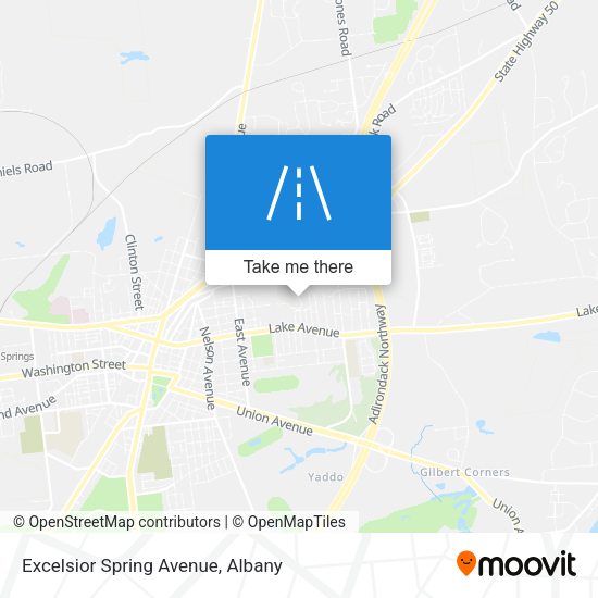 Excelsior Spring Avenue map