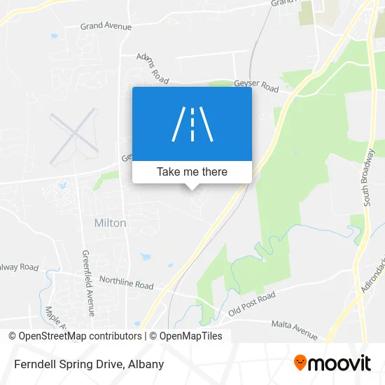 Ferndell Spring Drive map
