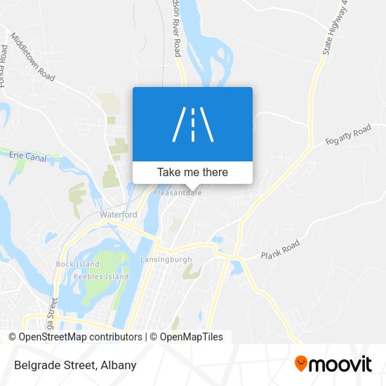 Mapa de Belgrade Street