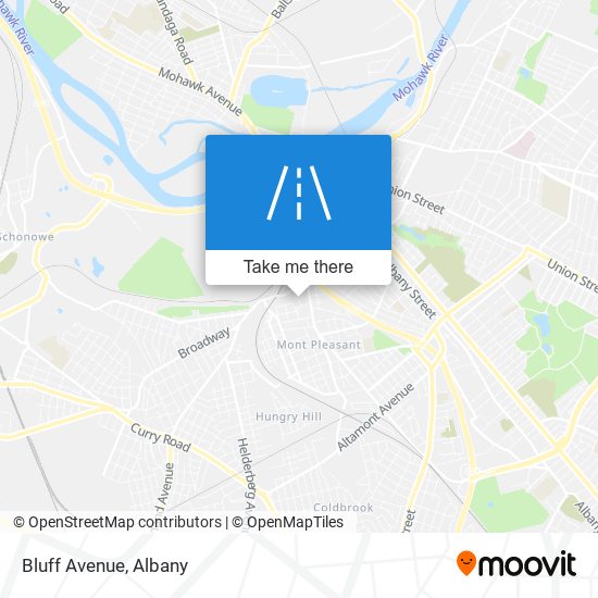 Mapa de Bluff Avenue