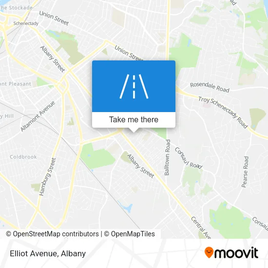 Elliot Avenue map