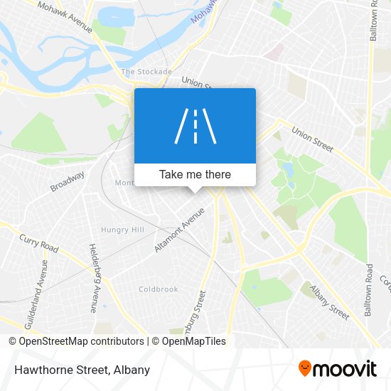 Mapa de Hawthorne Street