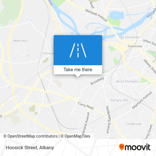Mapa de Hoosick Street