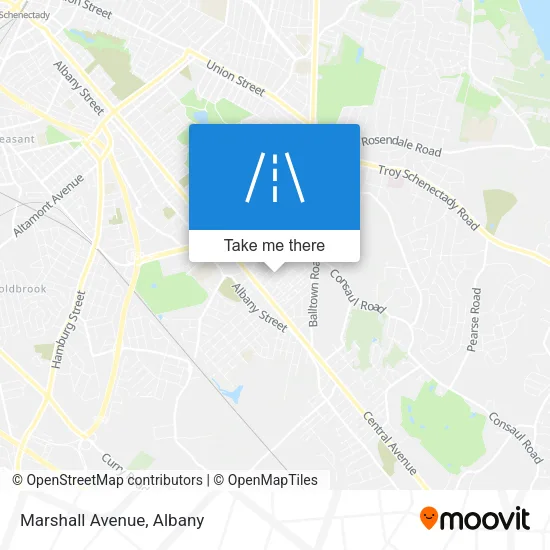 Marshall Avenue map