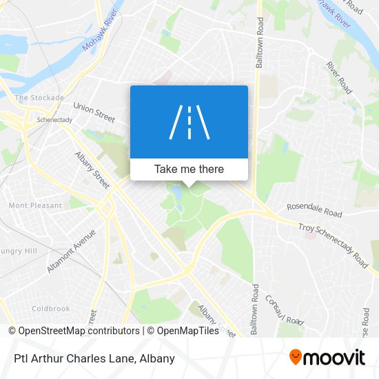 Ptl Arthur Charles Lane map