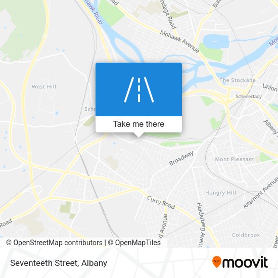 Mapa de Seventeeth Street