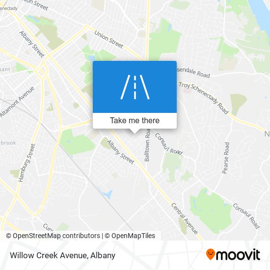 Willow Creek Avenue map