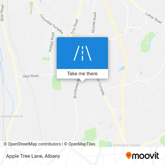 Apple Tree Lane map