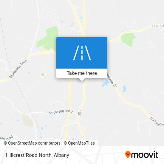 Hillcrest Road North map