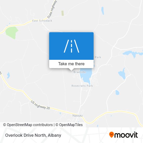 Overlook Drive North map