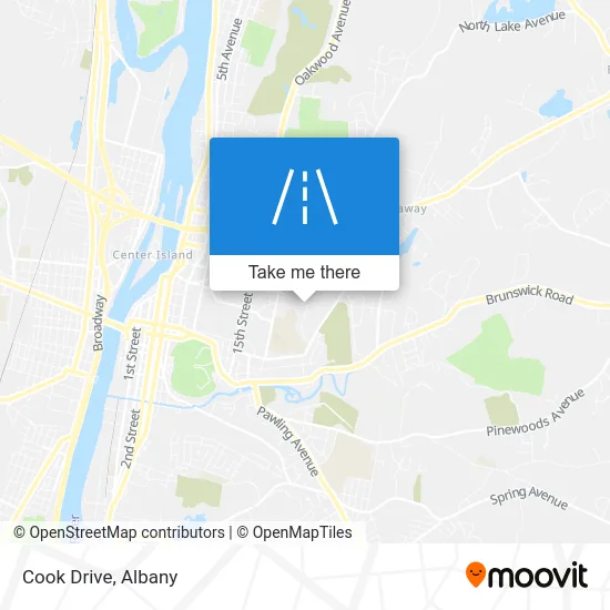 Cook Drive map