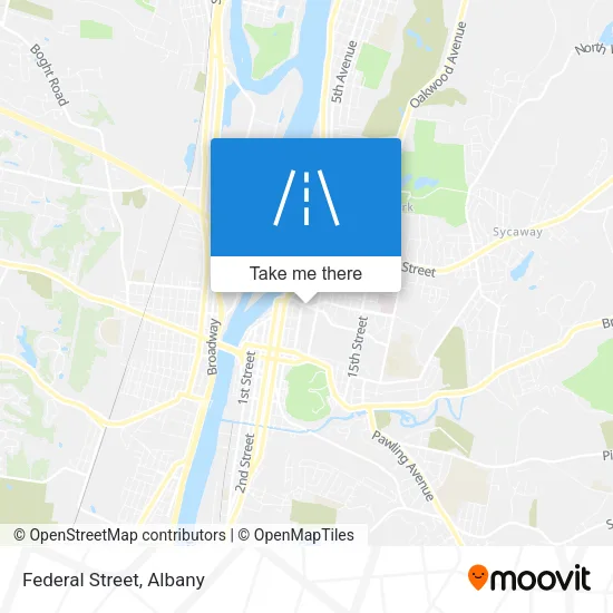 Federal Street map