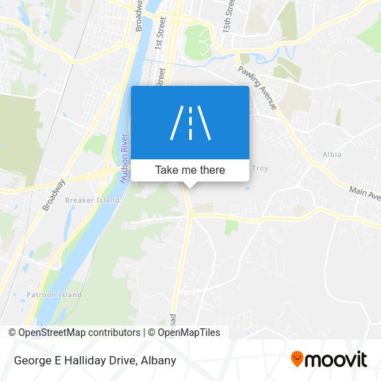George E Halliday Drive map