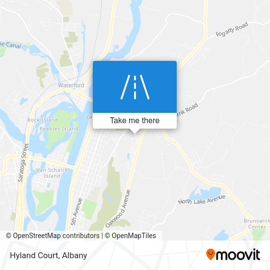 Mapa de Hyland Court