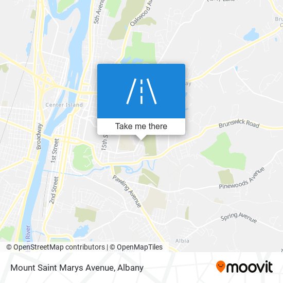 Mapa de Mount Saint Marys Avenue