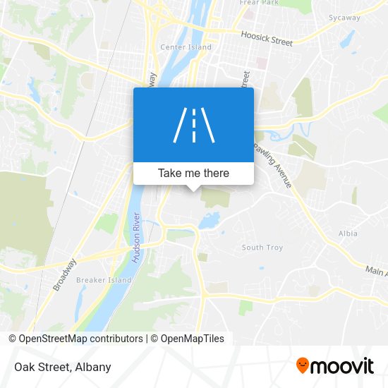 Mapa de Oak Street