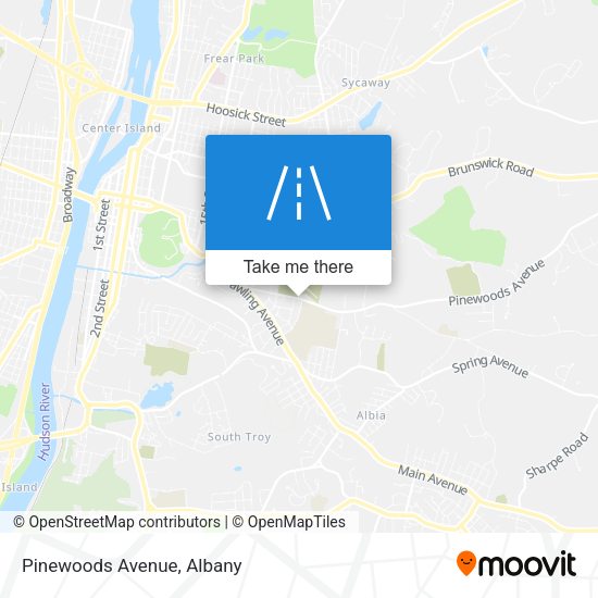 Mapa de Pinewoods Avenue