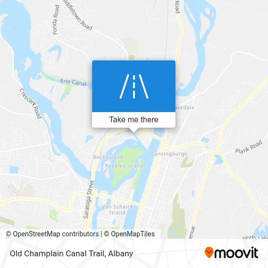 Old Champlain Canal Trail map