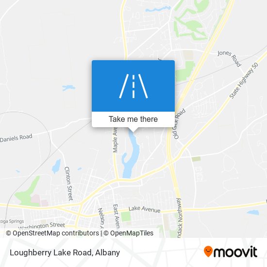 Loughberry Lake Road map