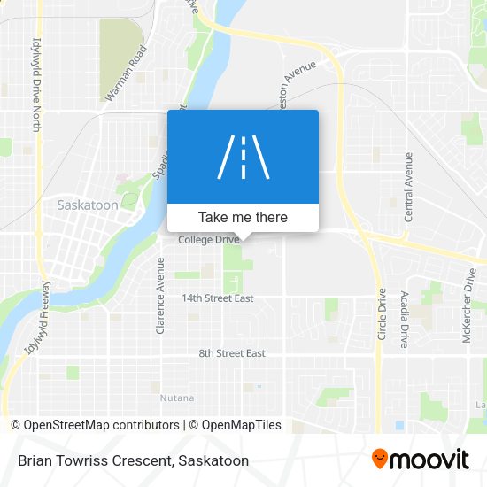 Brian Towriss Crescent map