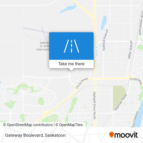 Gateway Boulevard map