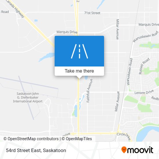 54rd Street East map