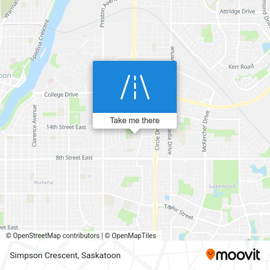 Simpson Crescent map