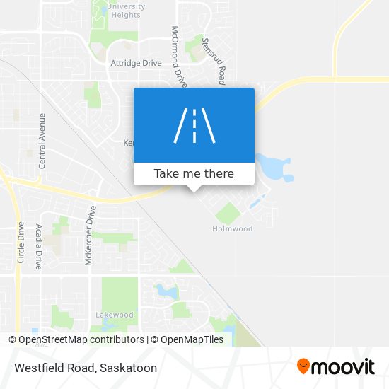 Westfield Road map